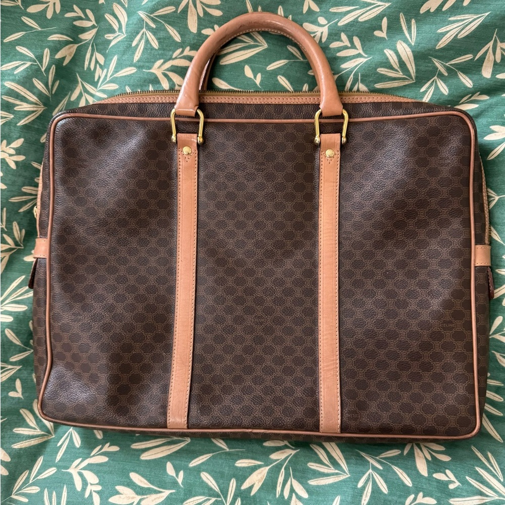 Authentic Celine Macadam Monogram Briefcase Lapto… - image 2